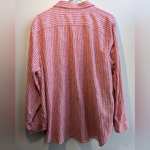 Chaps 3X cotton/linen chambray woven blouse - Picture 2 of 5